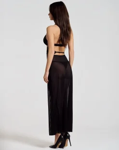 Obsessive - Iliosa Babydoll & String - Zwart