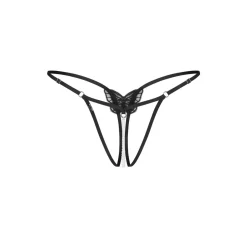 Obsessive - Isseme String Open Kruis - Zwart
