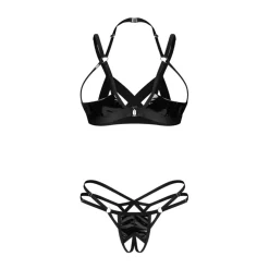 Obsessive – Keira Lise 2-Delige Open Set – Zwart