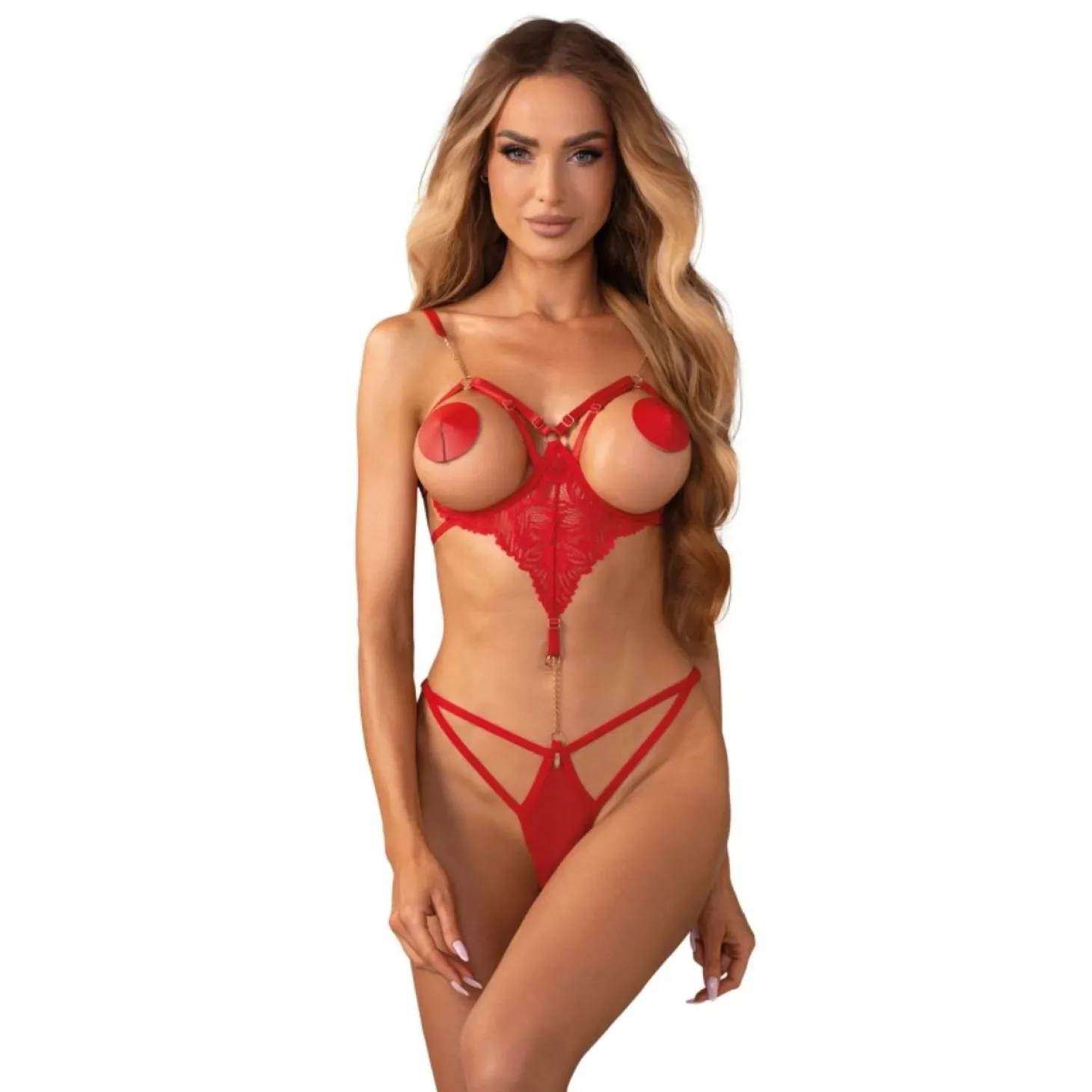 Obsessive – Matildea Open Teddy – Rood