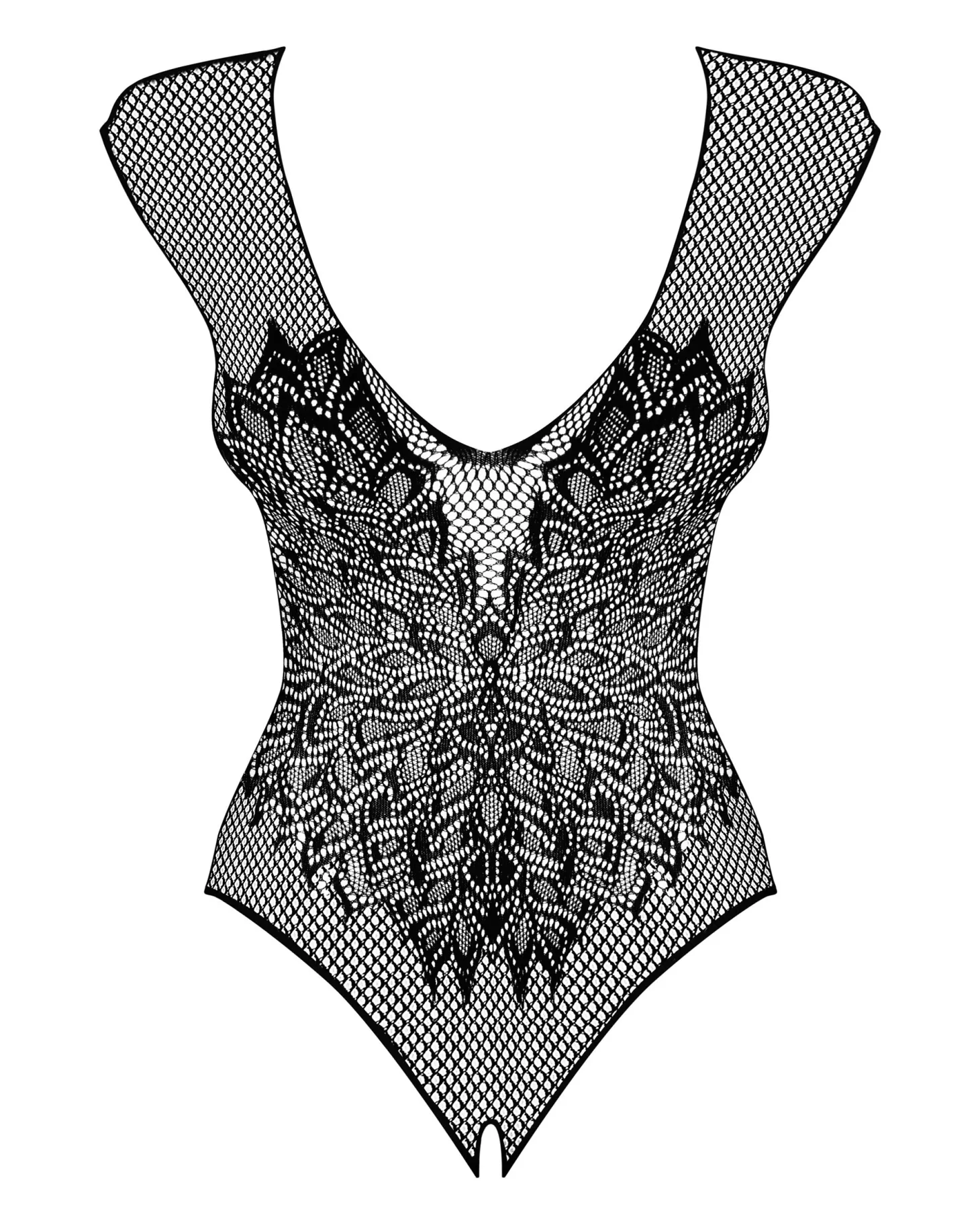 Obsessive - Netstof Body Met Open Kruisje
