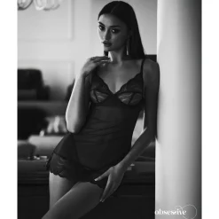 Obsessive - Nightly Chemise Set - Blauw