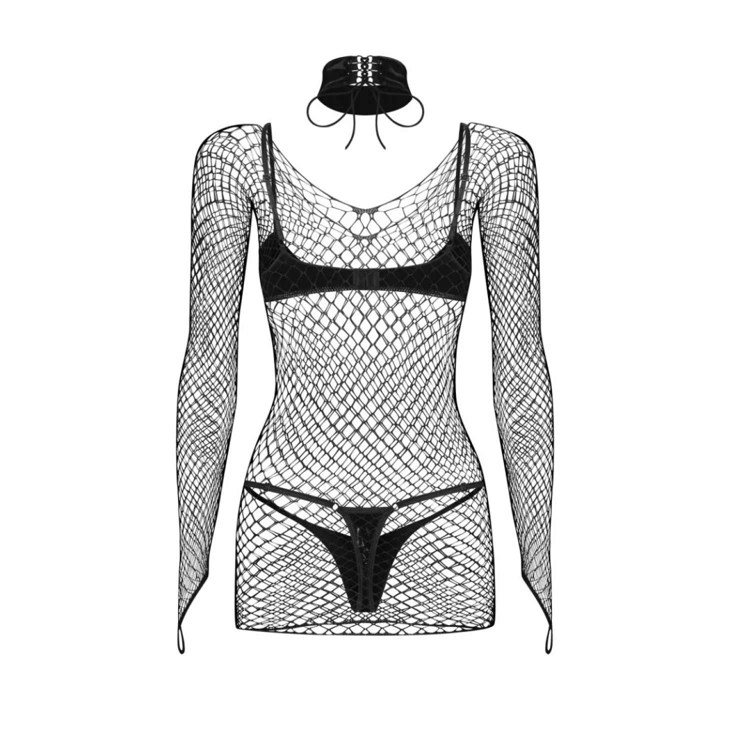 Obsessive - Sashalla 4-delige Set - Zwart