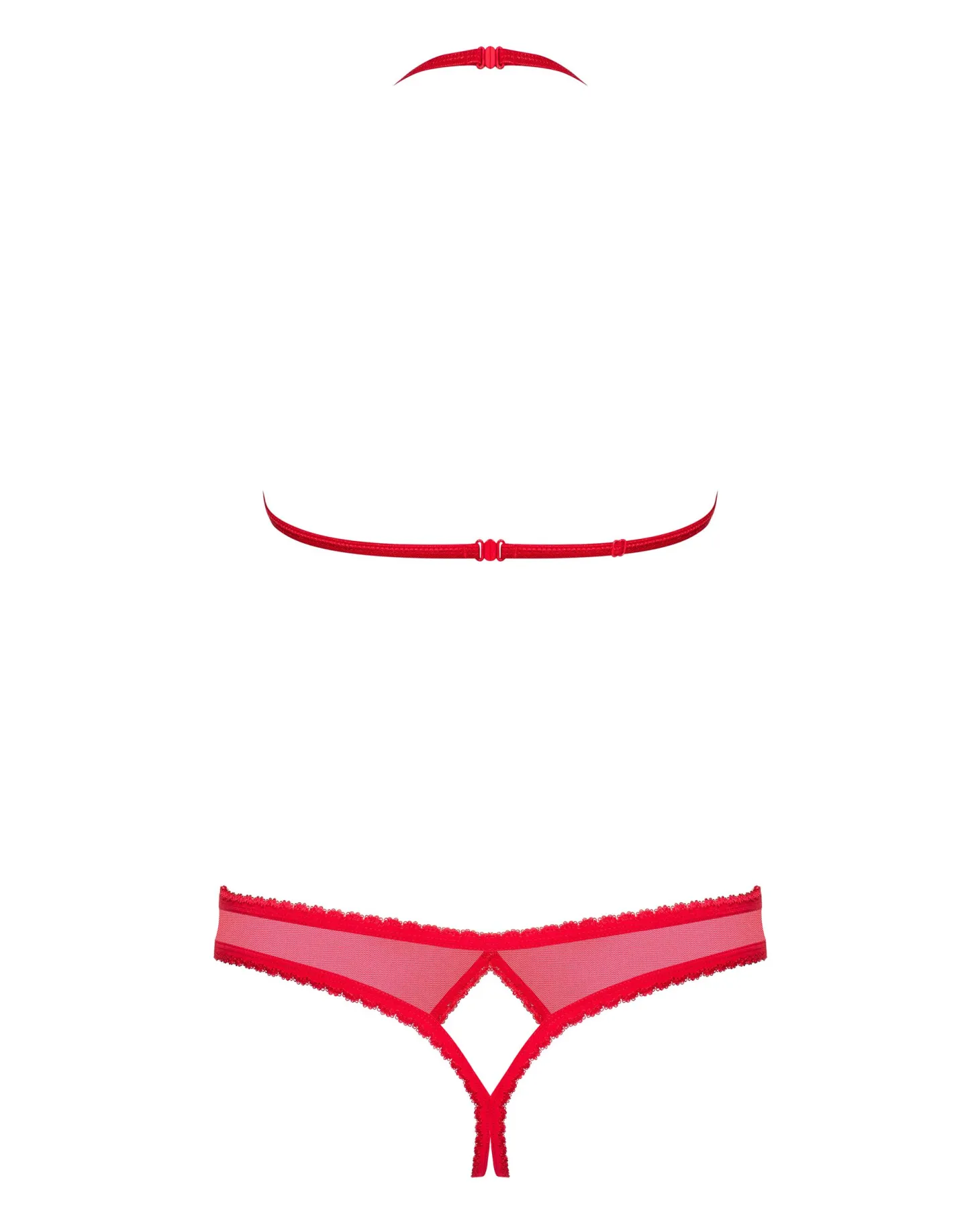 Obsessive - 870-sec-3 Tweedelige Set - Rood