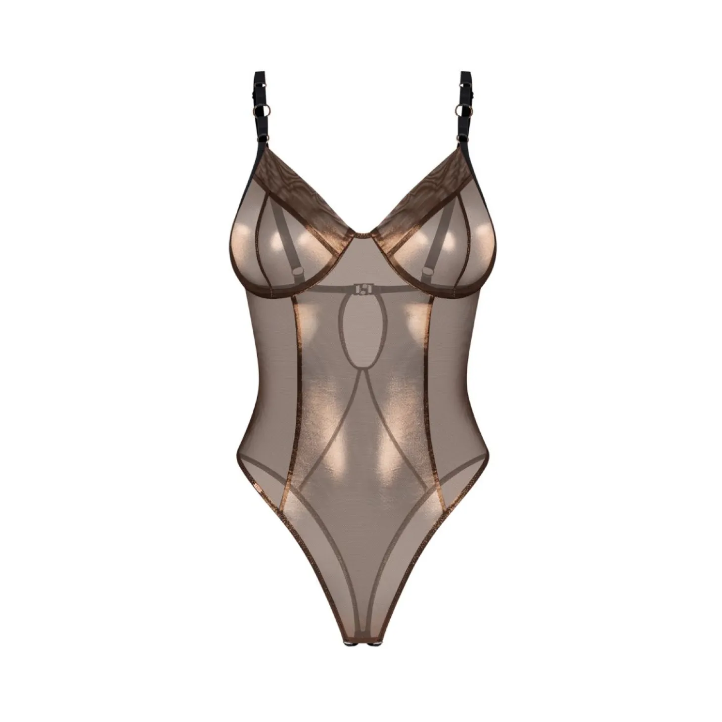 Obsessive – Soranna Crotchless Teddy – Brown