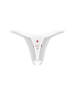 Obsessive - Weddya Bride Open Kruis String - Wit