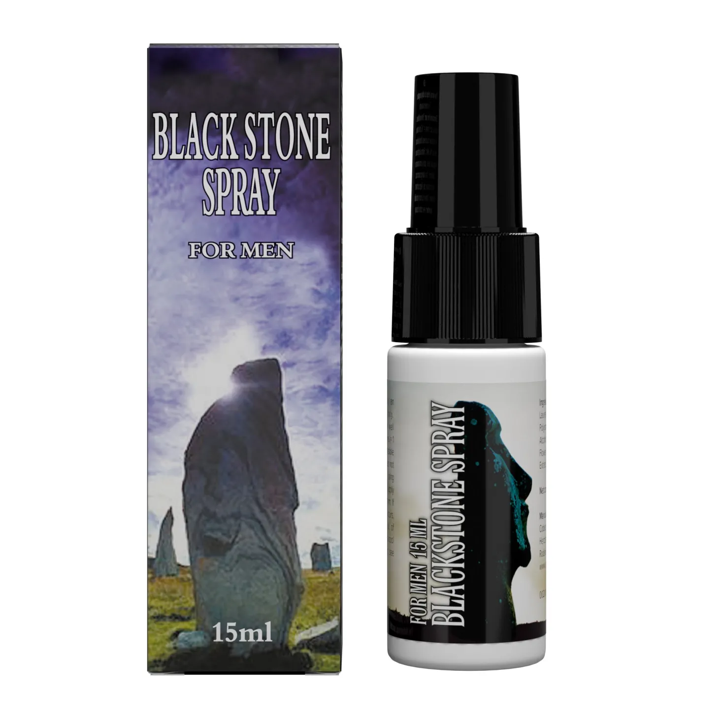 Orgasme Vertragende Spray - Black Stone