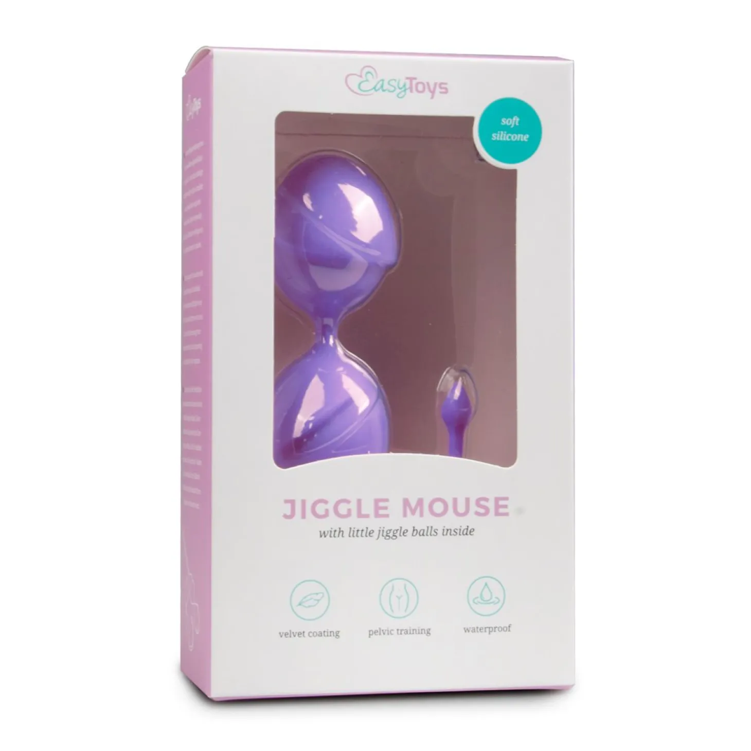 Paarse dubbele vaginaballetjes