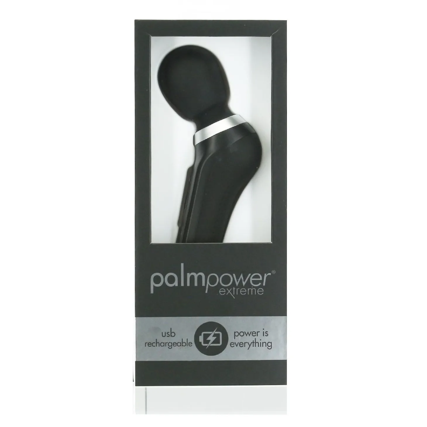 Palm Power - Extreme Wand Vibrator - Zwart