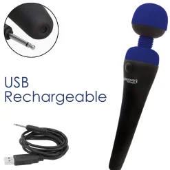 Palm Power – Personal Massager Wand Vibrator - Blauw