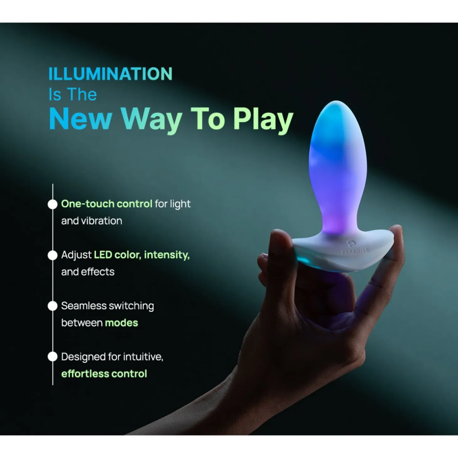 Paradise Pleasure Products - Illumination The Plug - Wit