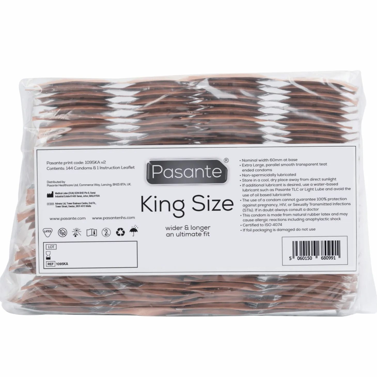 Pasante King Size Condooms - 144 stuks