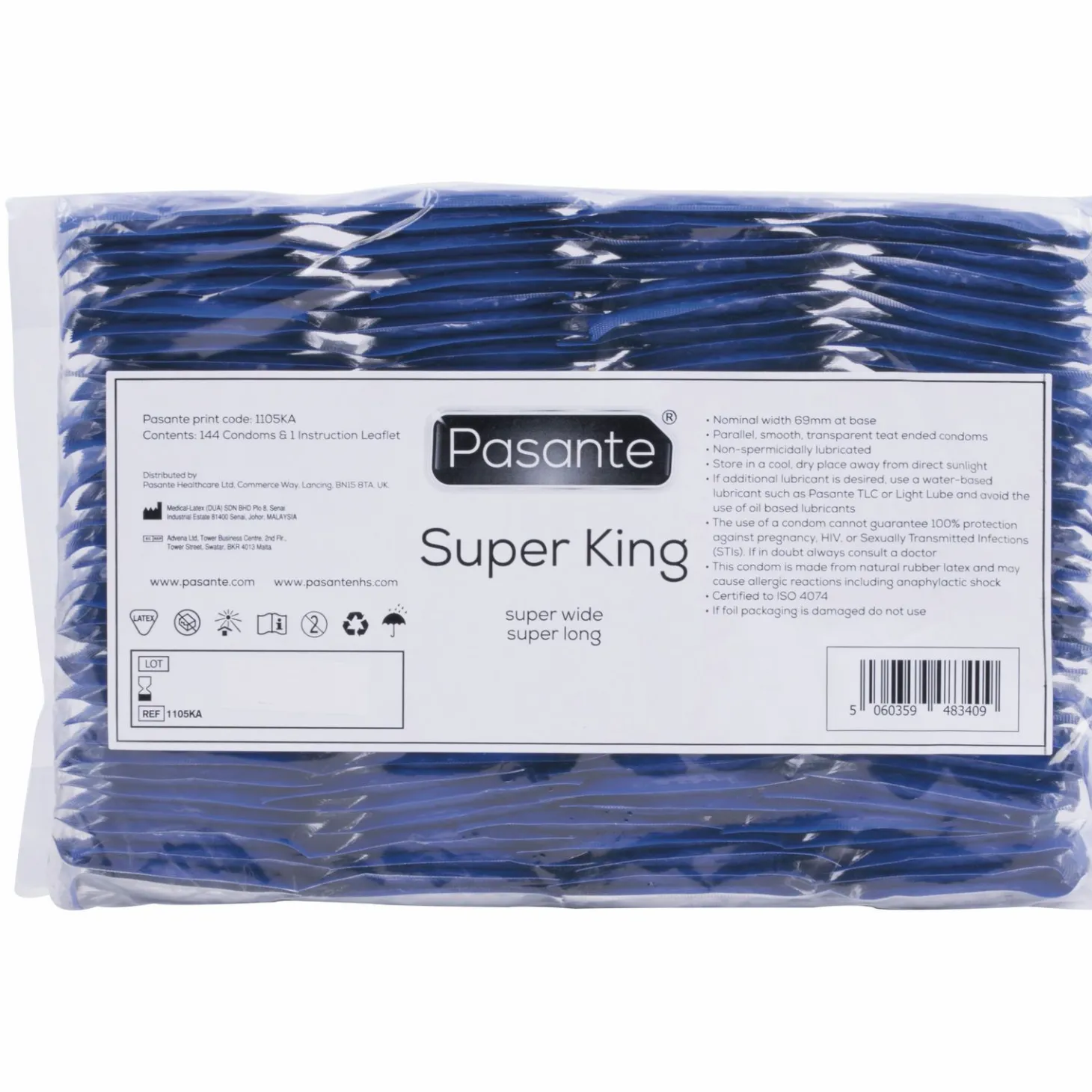 Pasante Super King Size Condooms - 144 Stuks