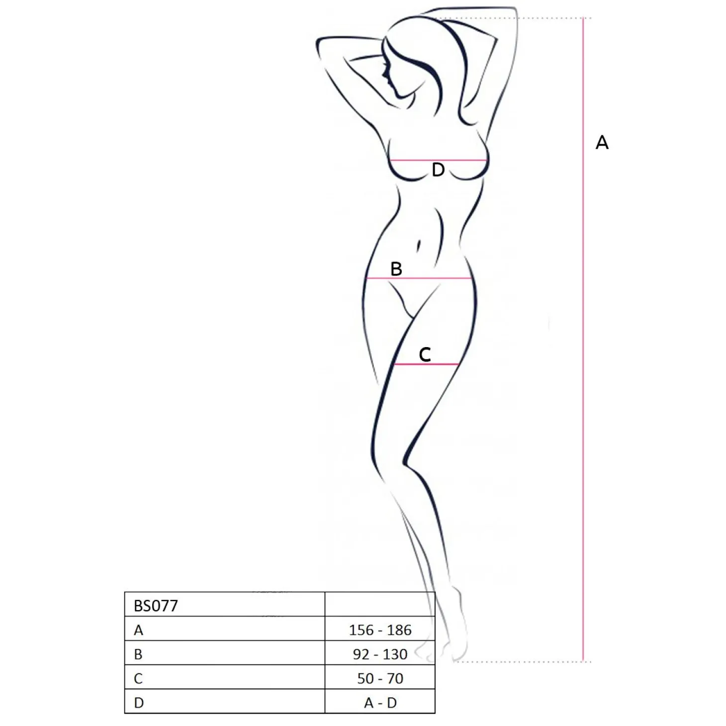 Passion - BS077 Catsuit - Rood