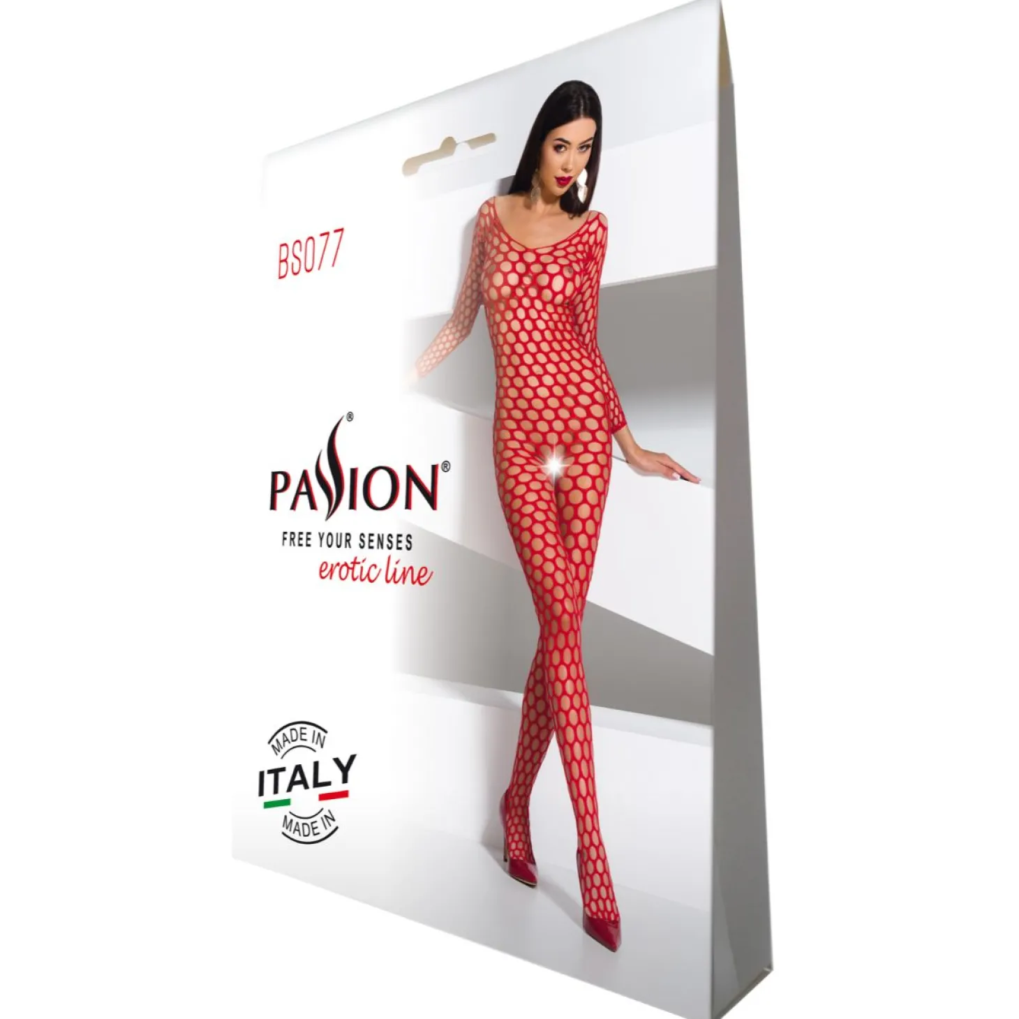 Passion - BS077 Catsuit - Rood