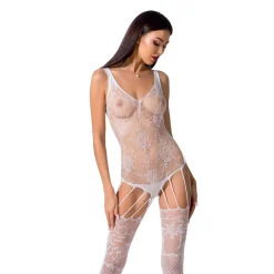 Passion - BS074 Catsuit - Wit
