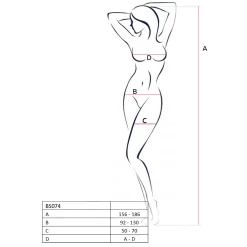 Passion - BS074 Catsuit - Wit