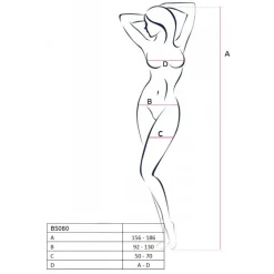 Passion - BS080 Catsuit - Zwart
