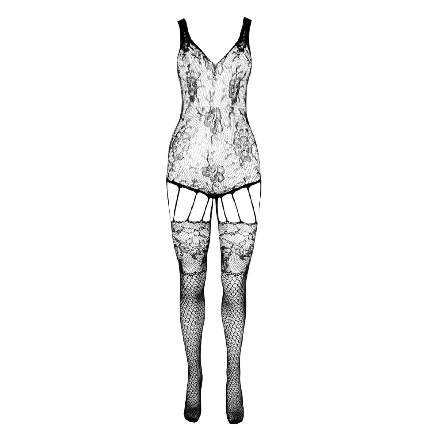 Passion - BS074 Catsuit - Zwart