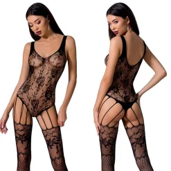 Passion - BS074 Catsuit - Zwart