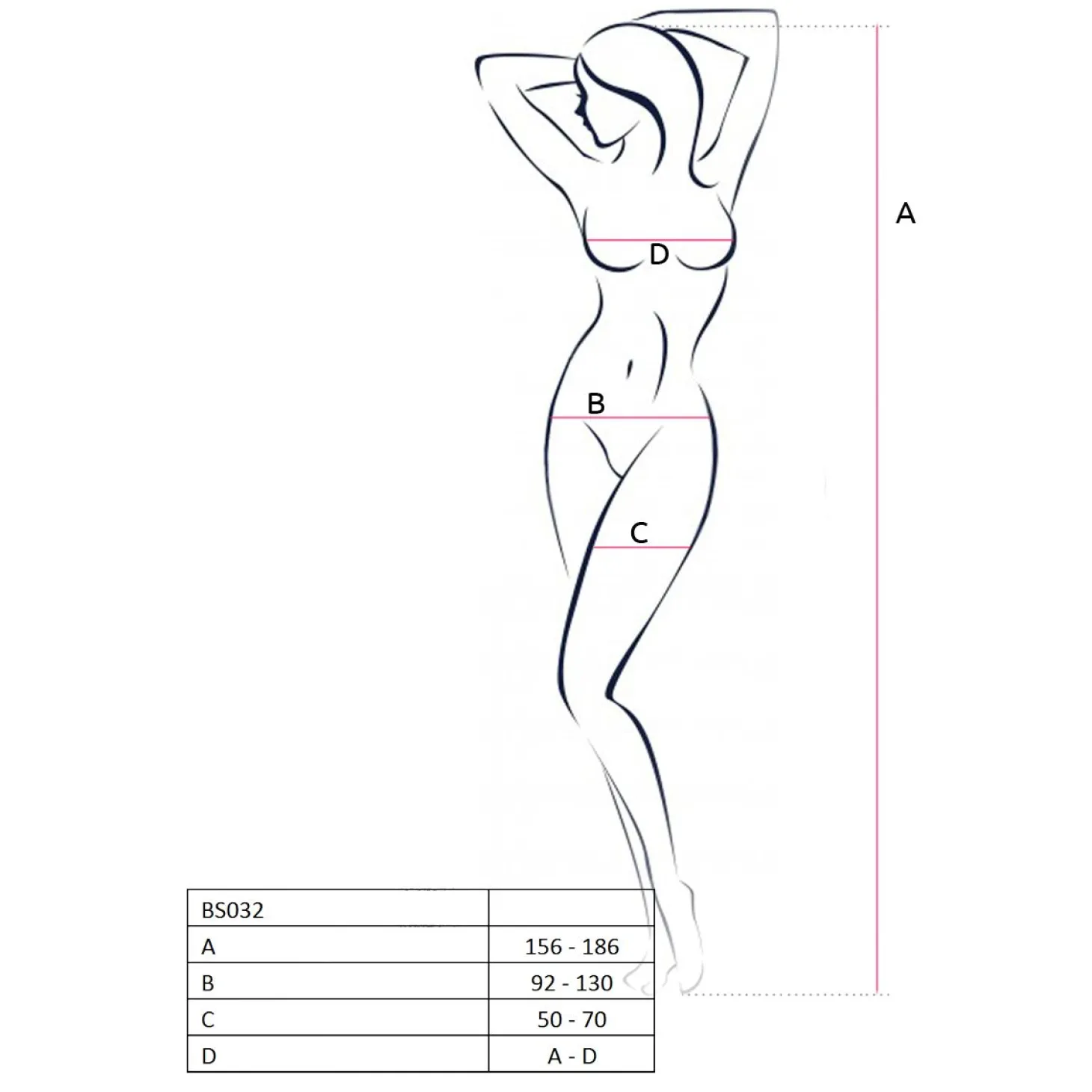 Passion - BS032 Catsuit - Zwart