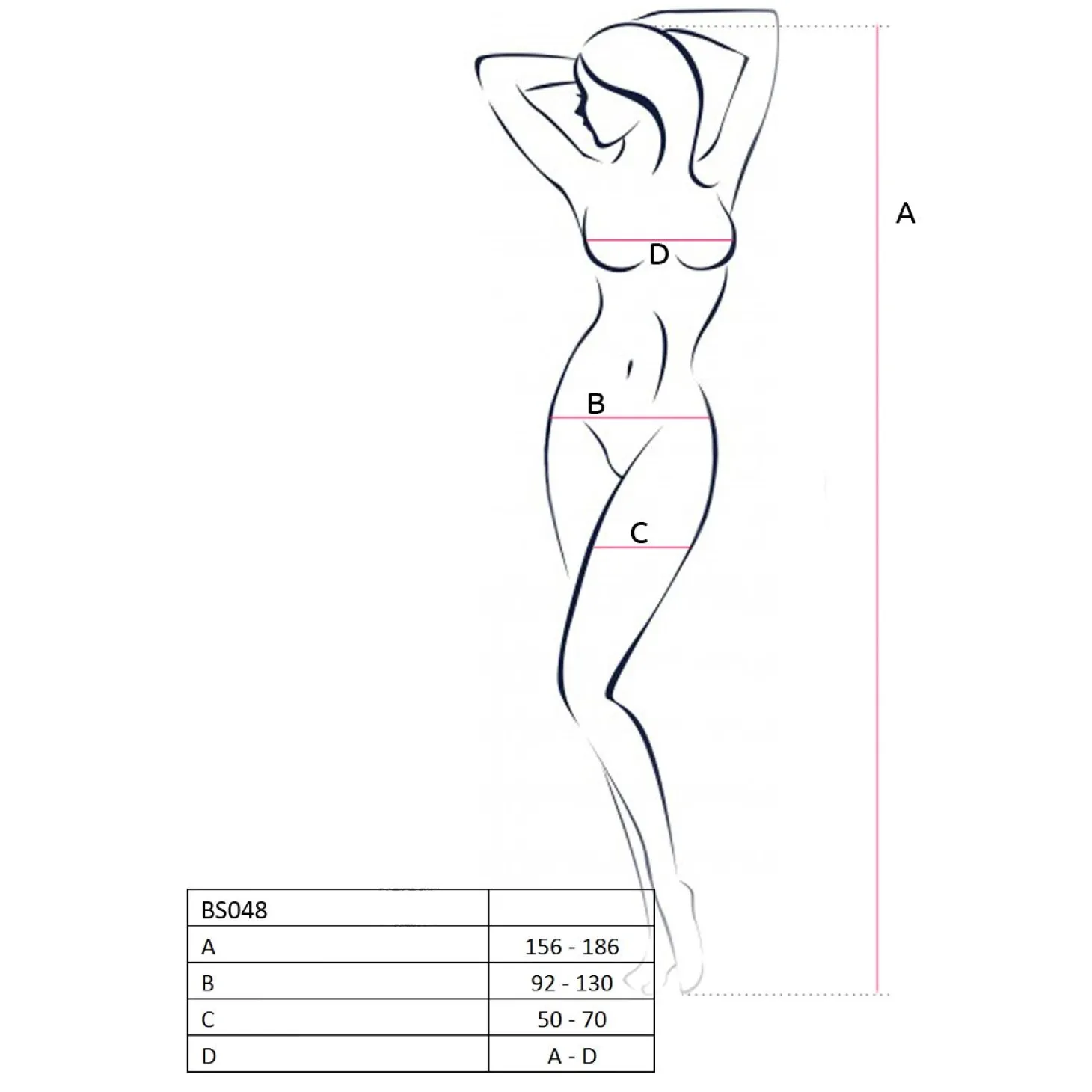 Passion - BS048 Catsuit - Zwart