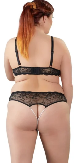 Pearl Lingerieset Met Open Cups En Kruis