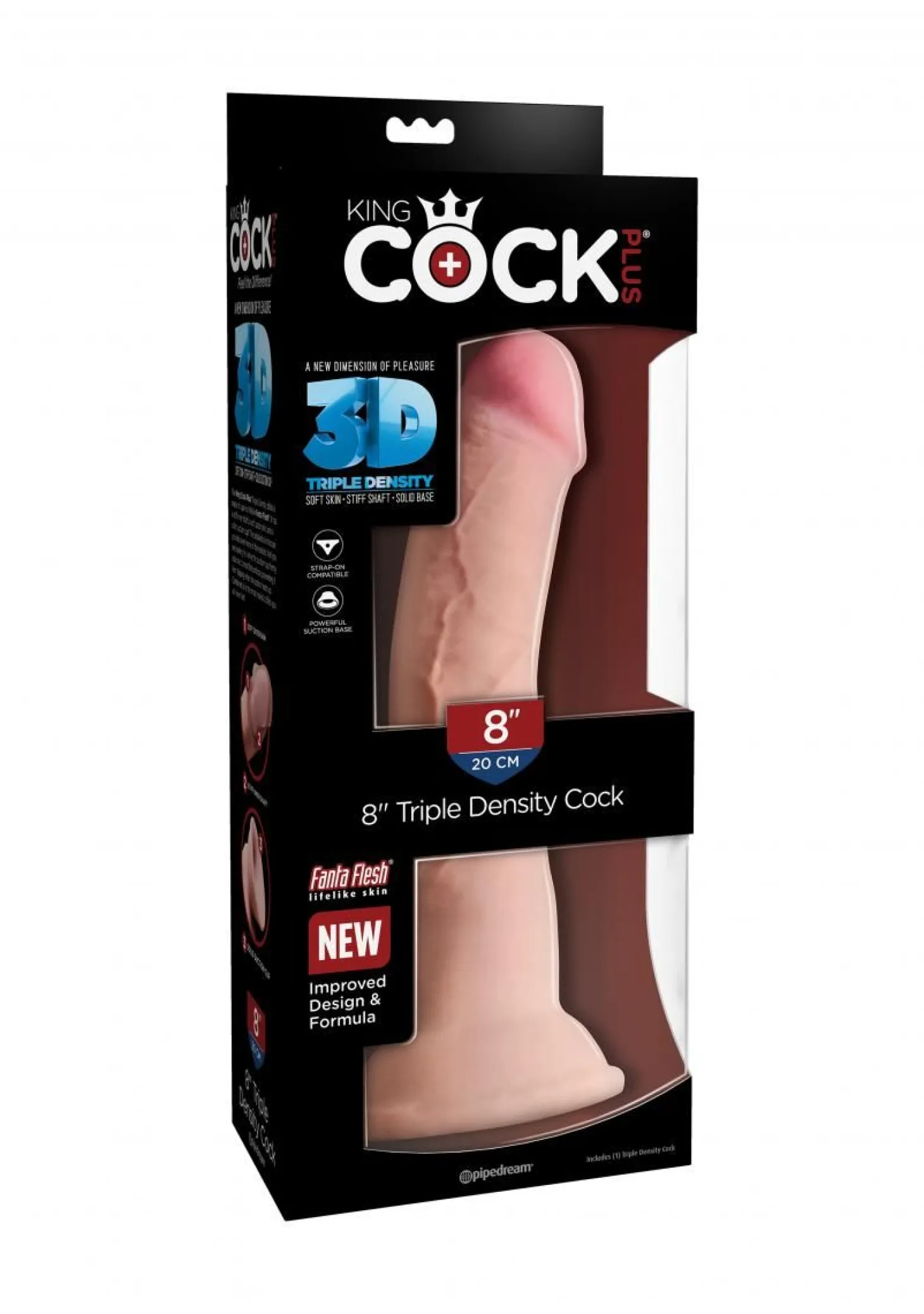 Pipedream - King Cock Plus Realistische Dildo - 23,5 cm
