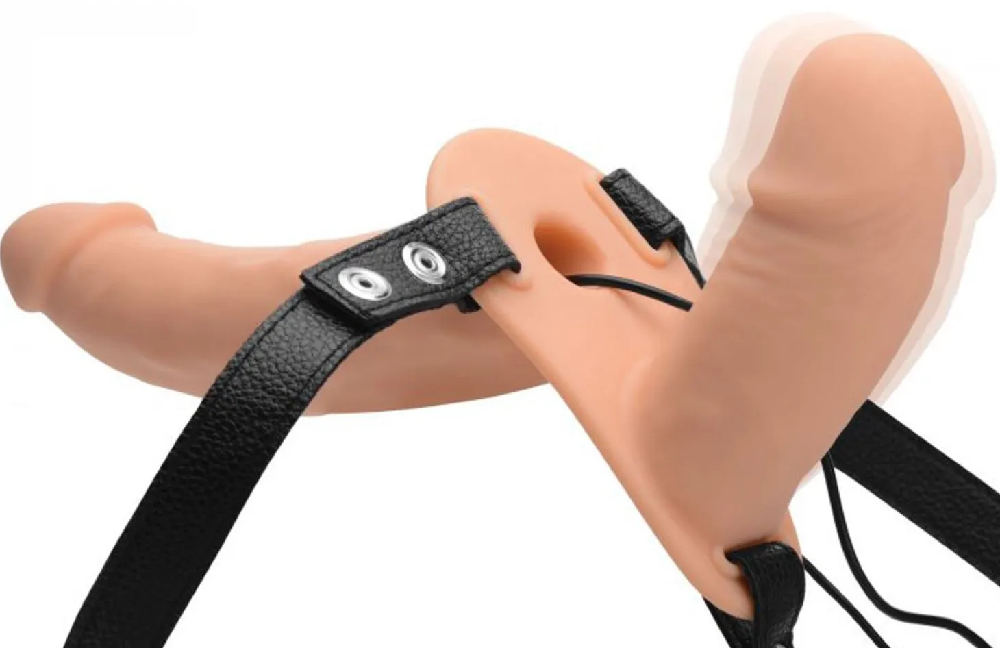 Power Pegger Dubbele Strap-On Vibrator