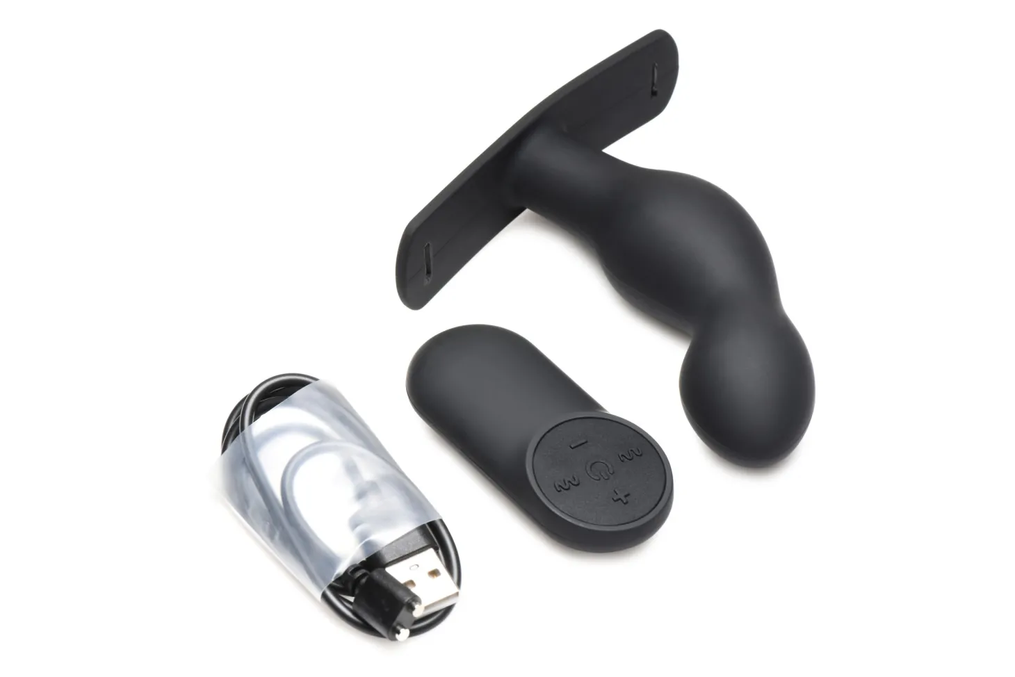 P-Spot Plugger Anaalplug met Harnas & Afstandsbediening