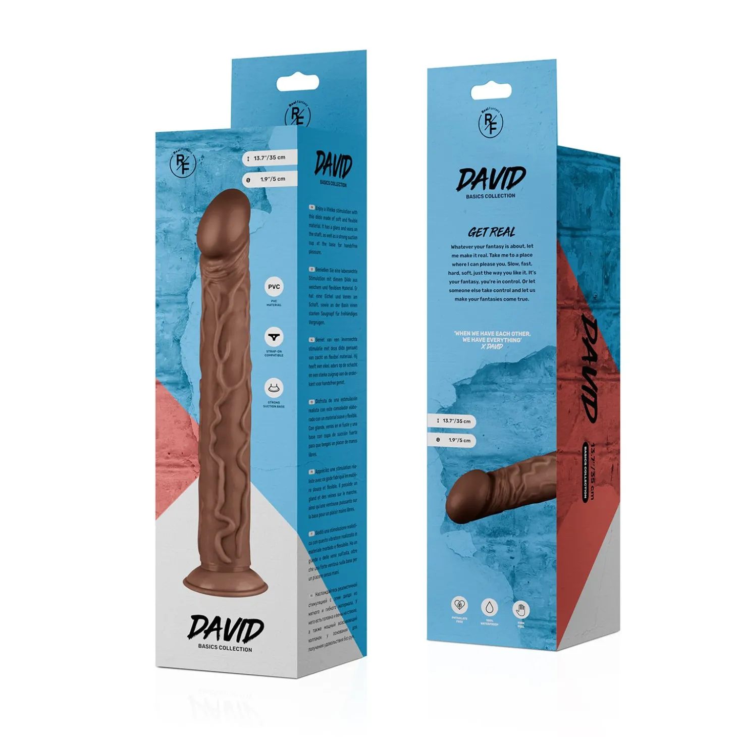 Real Fantasy - David Realistische Dildo - 35 cm