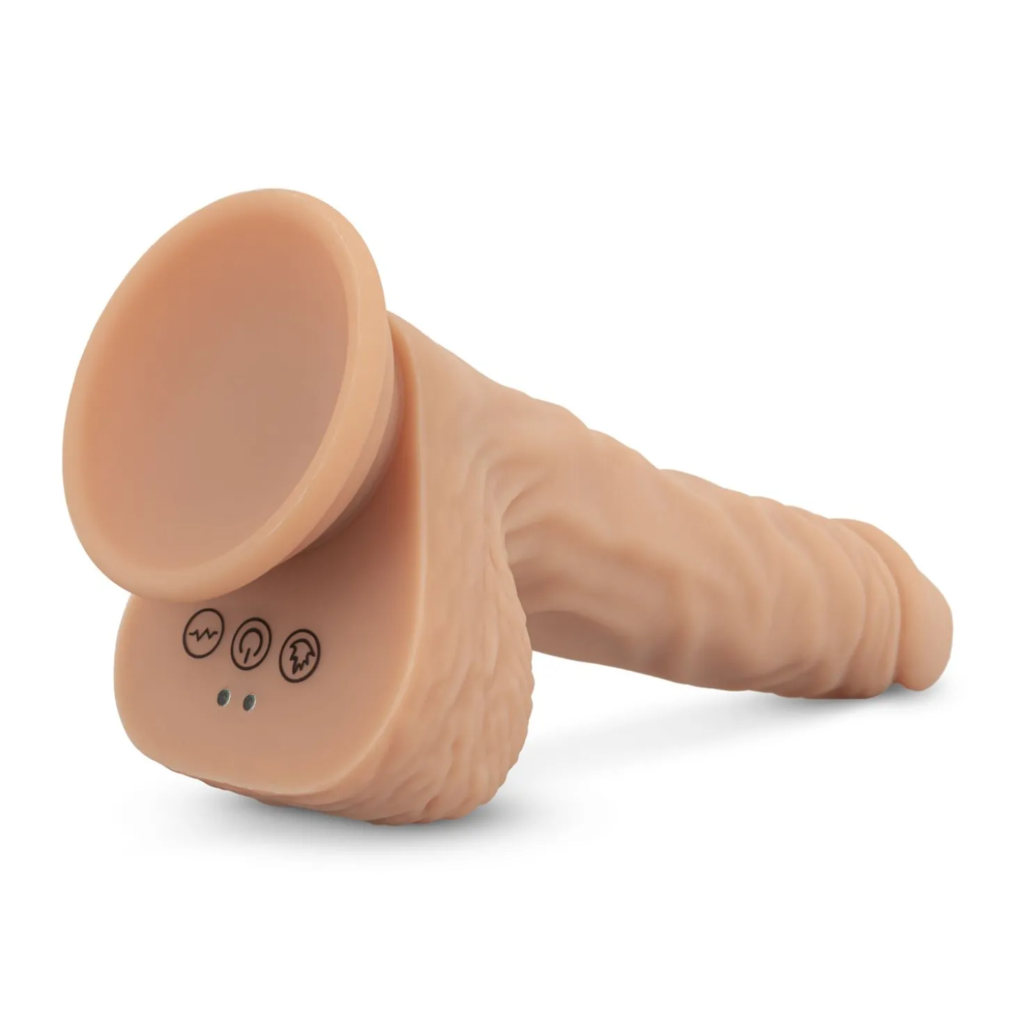 Real Fantasy - Ethan Verwarmbare Vibrerende Dildo - 19 cm