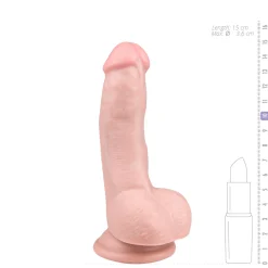 Realistische Dildo Met Balzak - 15 cm
