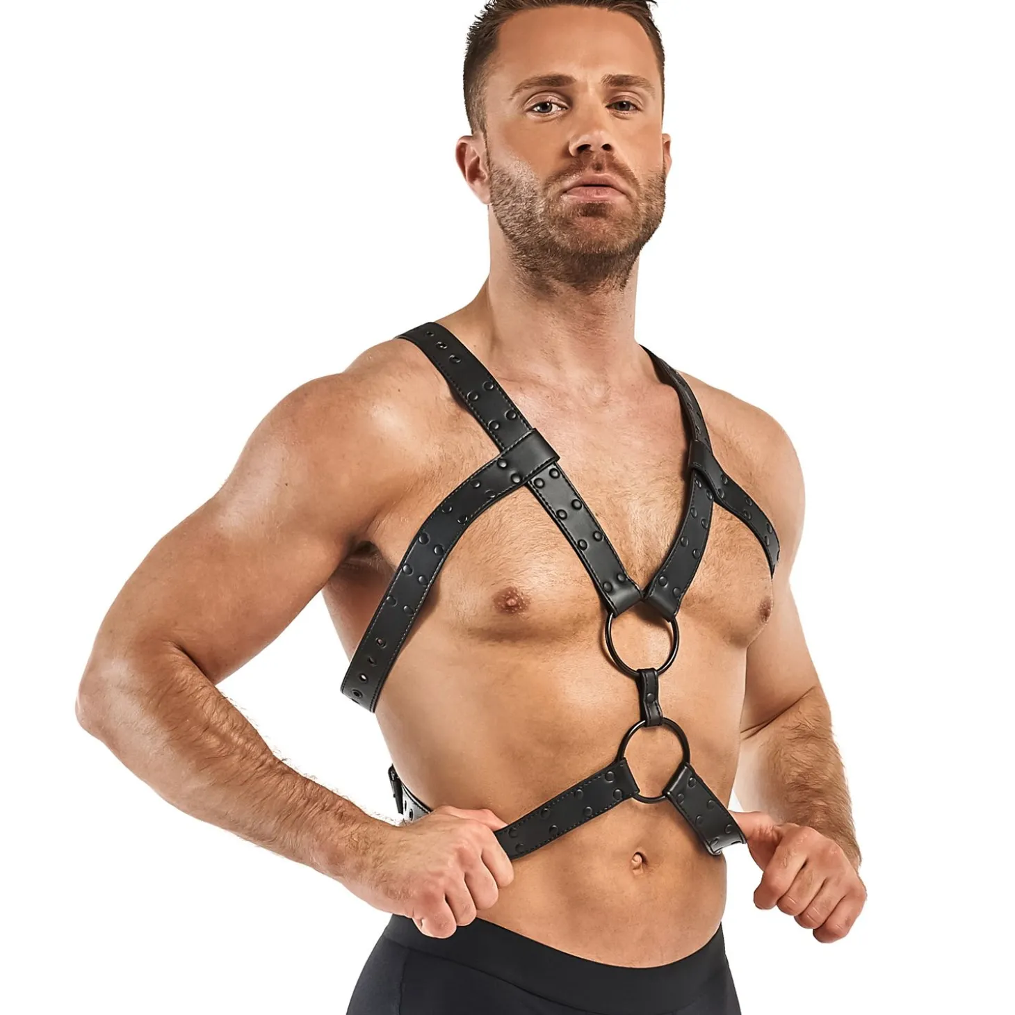 Rocco Bondage Harnas - Zwart