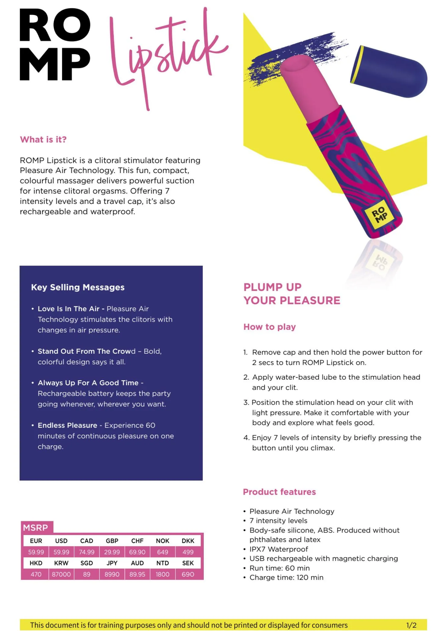 ROMP by Womanizer - Lipstick - Neon Roze
