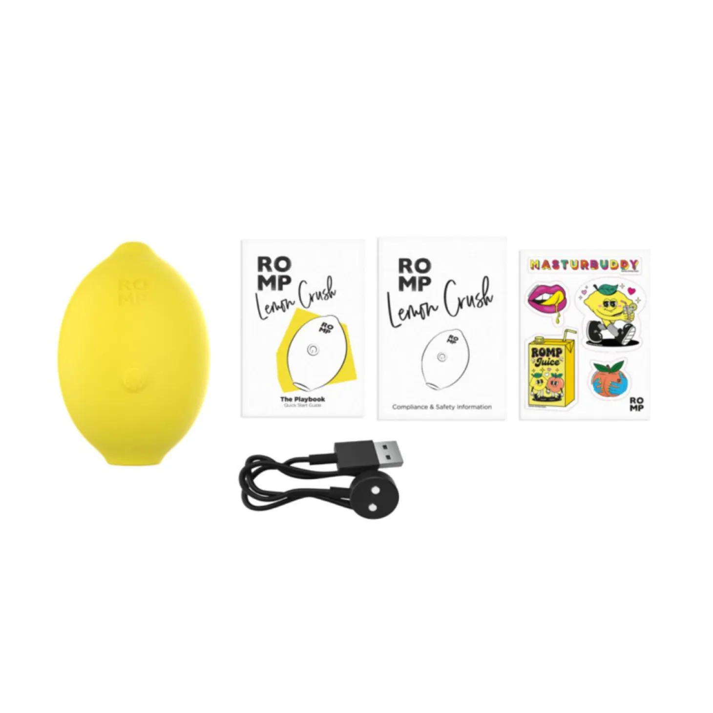 ROMP - Lemon Crush Luchtdrukvibrator - Geel