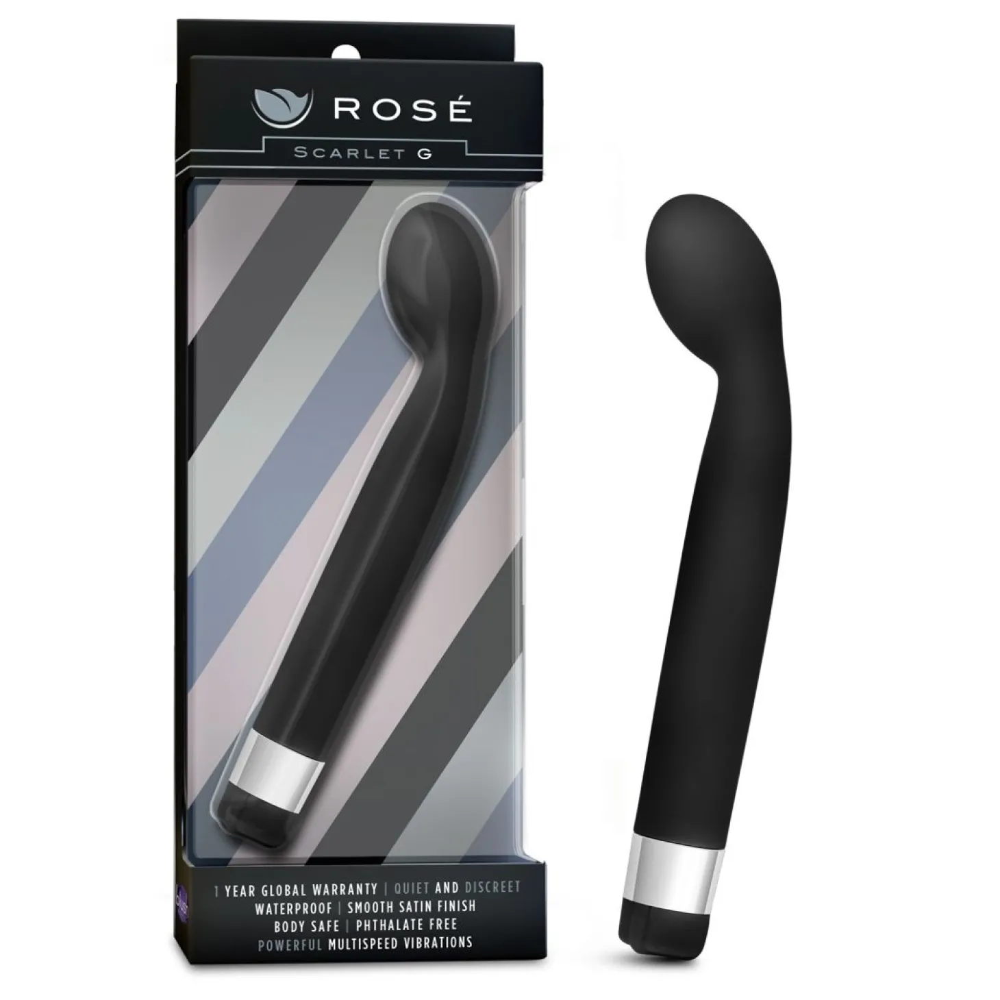 Rose - Scarlet G-spot Vibrator - Zwart