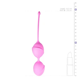Roze dubbele vaginaballetjes