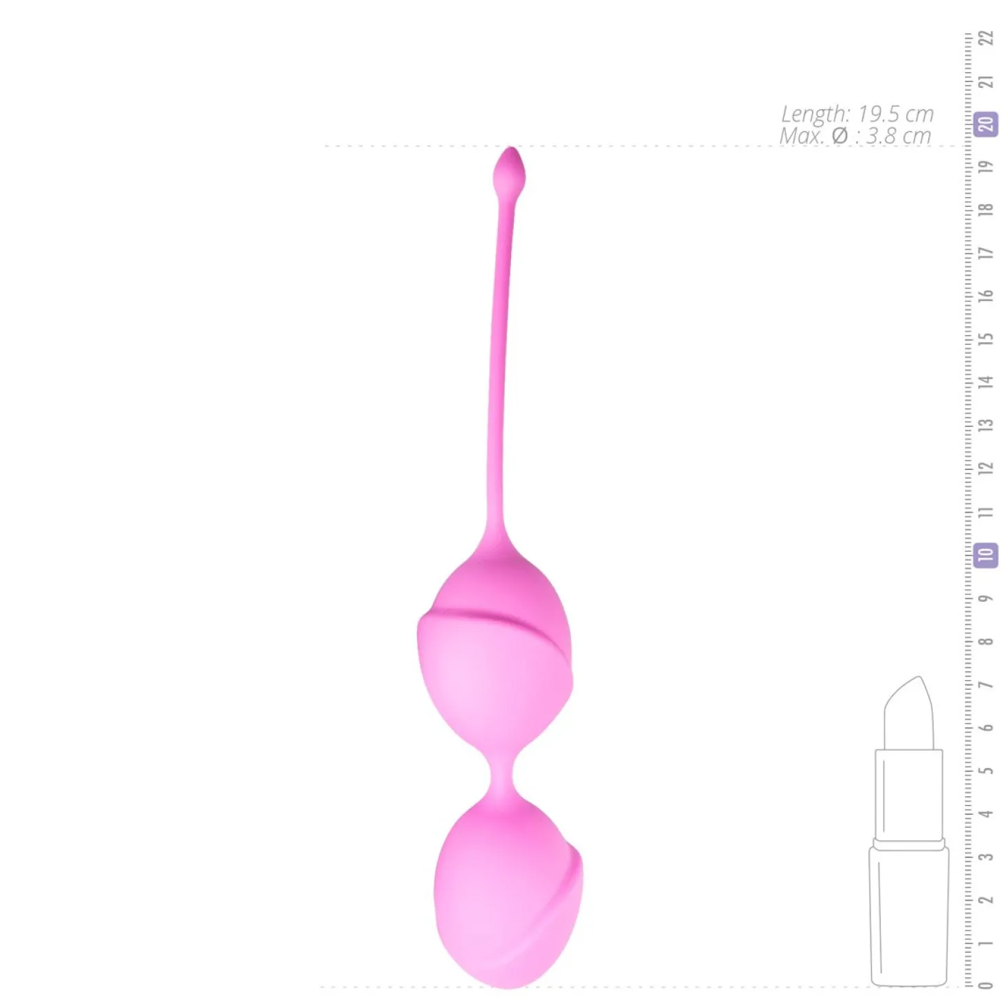 Roze dubbele vaginaballetjes