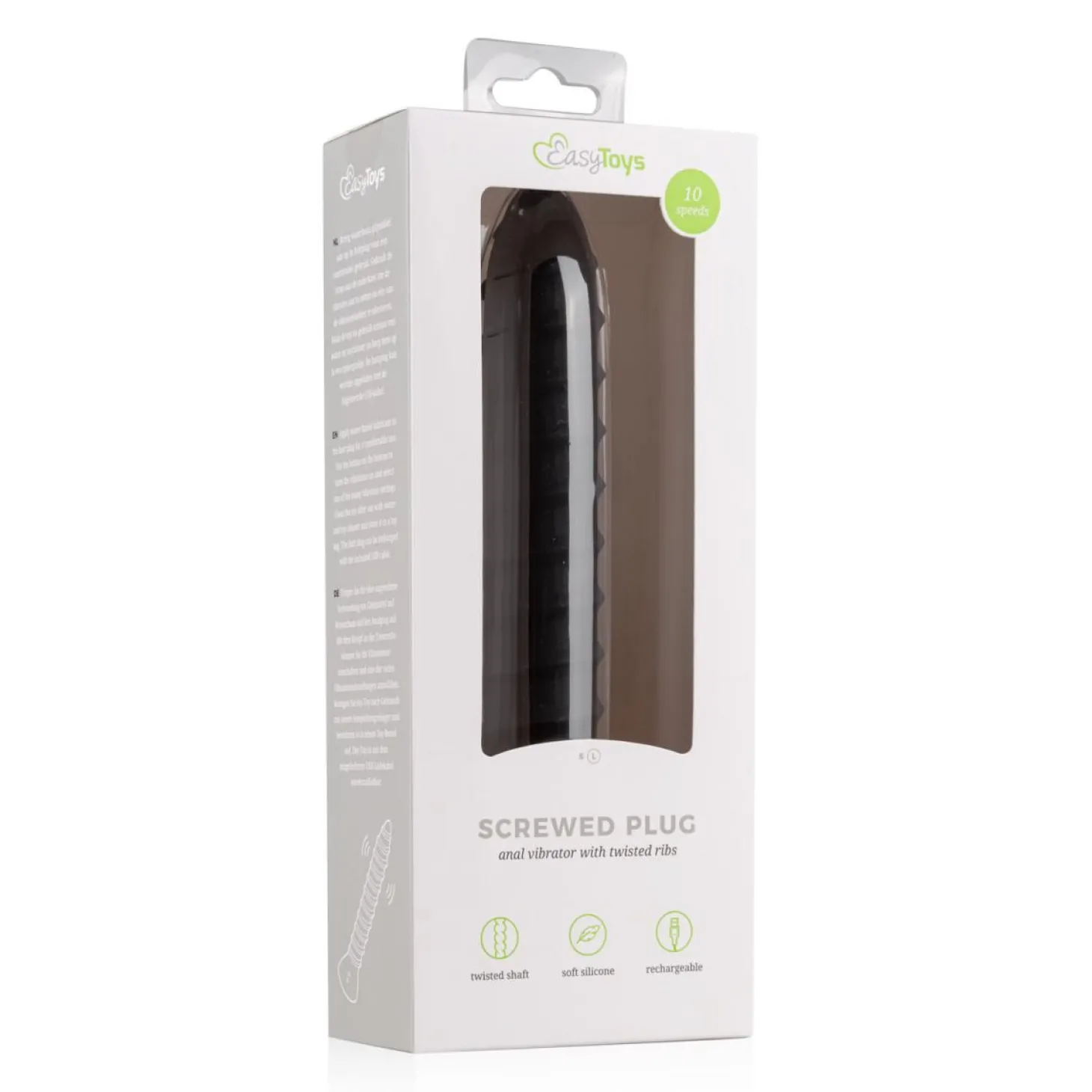Screwed Plug Anaal Vibrator - Large 15,5 cm