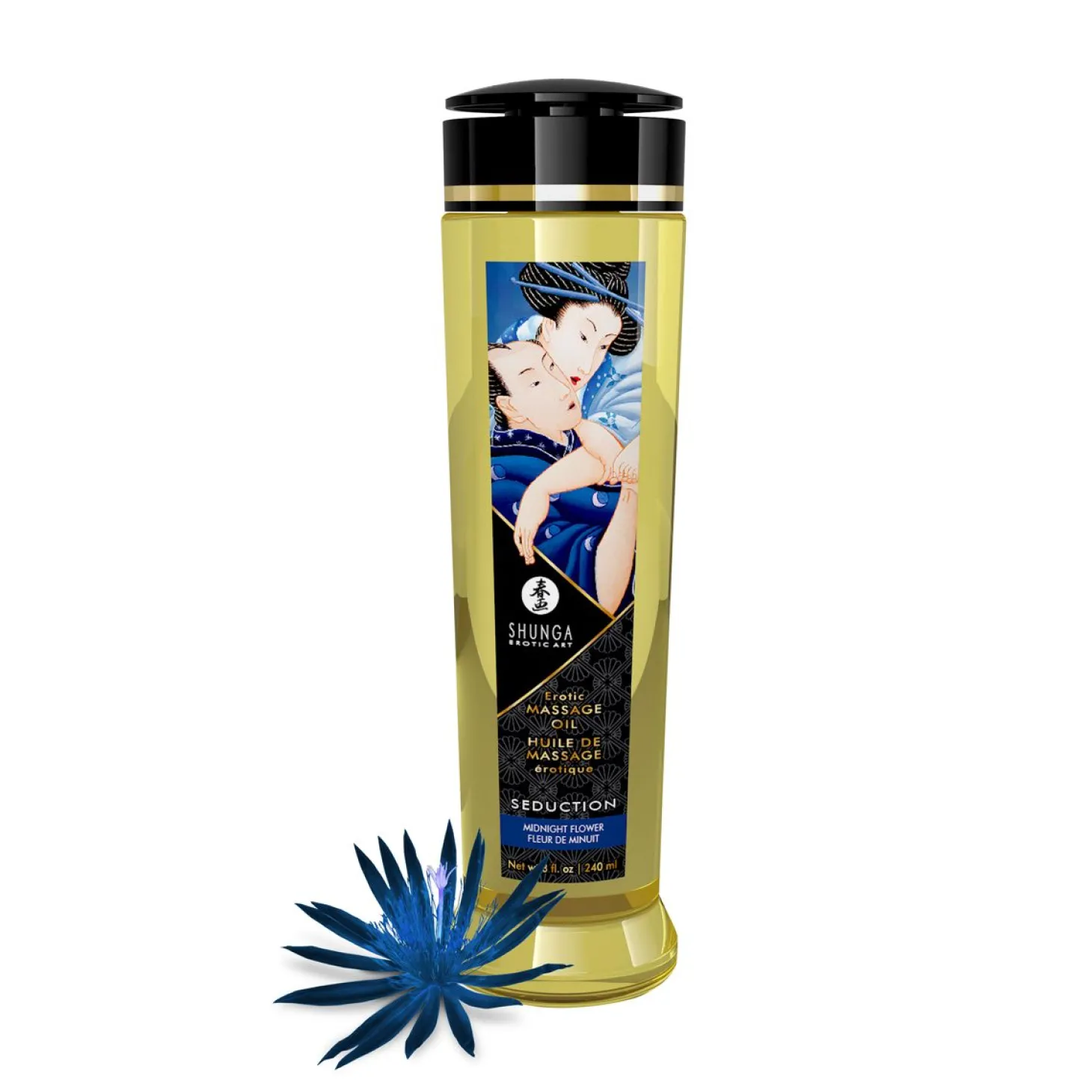 Shunga - Seduction Massage Olie Midnight Flower - 240 ml