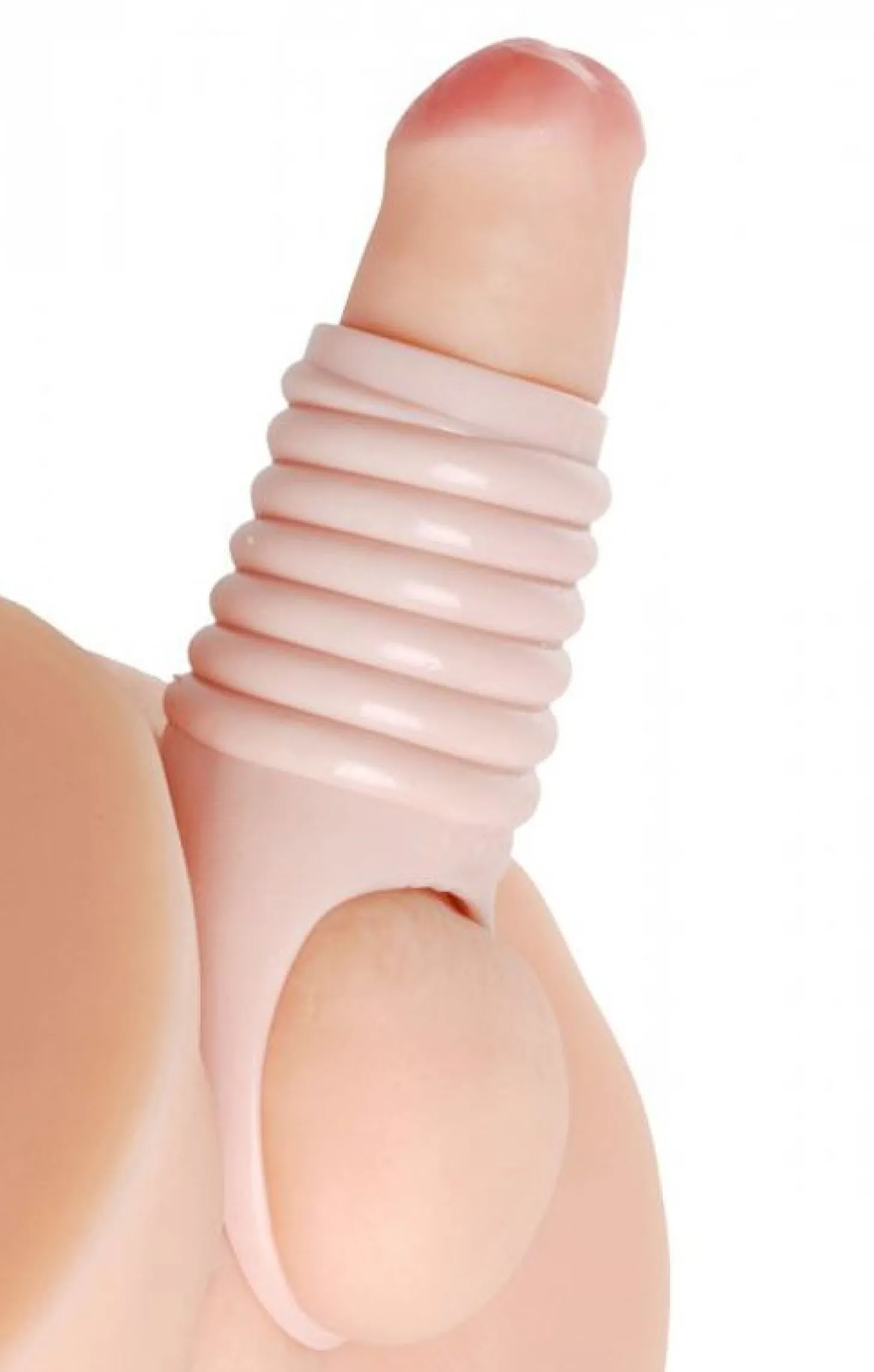 Size Matters - Really Ample - geribbelde penis sleeve