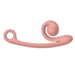 Snail Vibe Curve Duo Vibrator - Peachy Pink