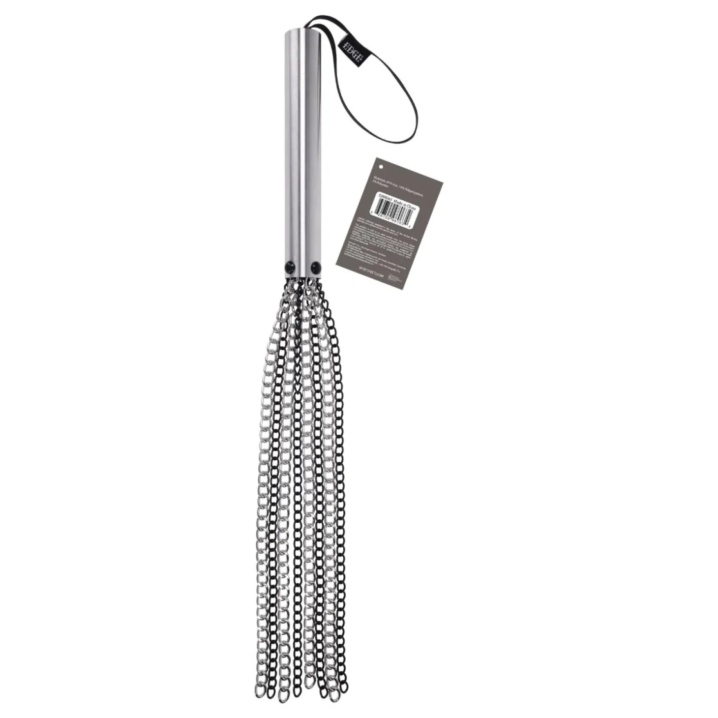 Sportsheets - Edge Chain Flogger - Zwart
