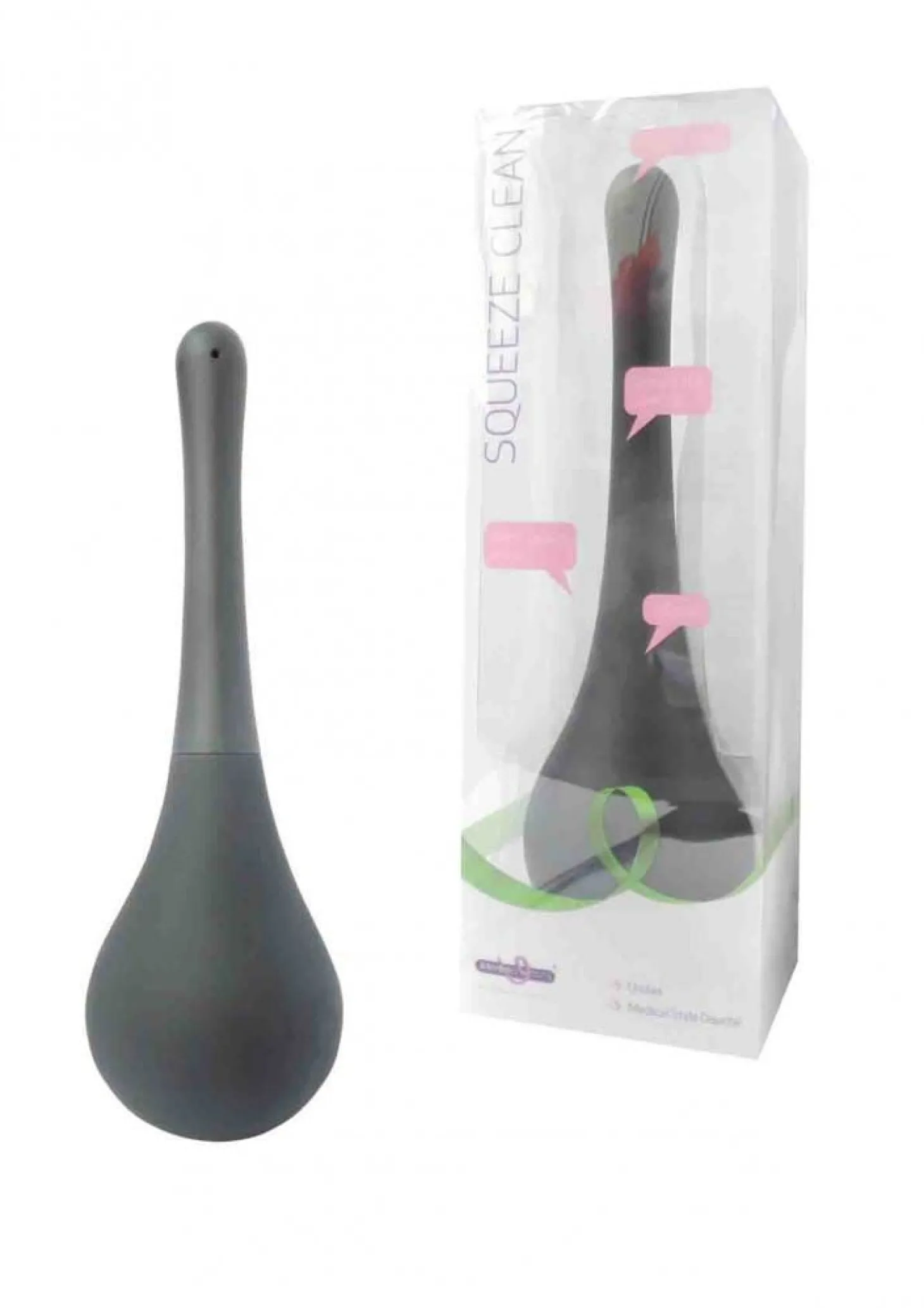 Squeeze Clean Anaal Douche - Zwart