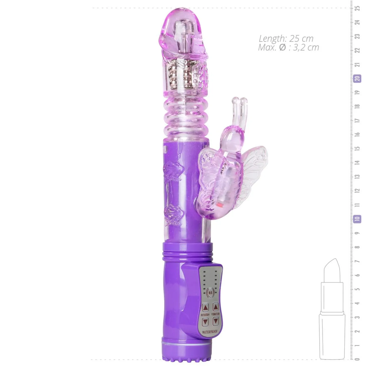 Stotende Butterfly Vibrator - Paars