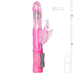 Stotende Butterfly Vibrator - Roze