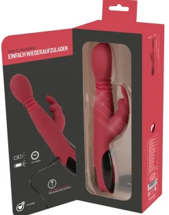 Stotende, Roterende & Verwarmende Rabbit Vibrator