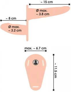 Strap-On Met Dubbele Vibrerende Dildo