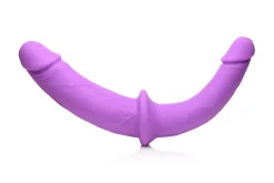 Strap U - Dubbele Dildo Met Harnas - Paars